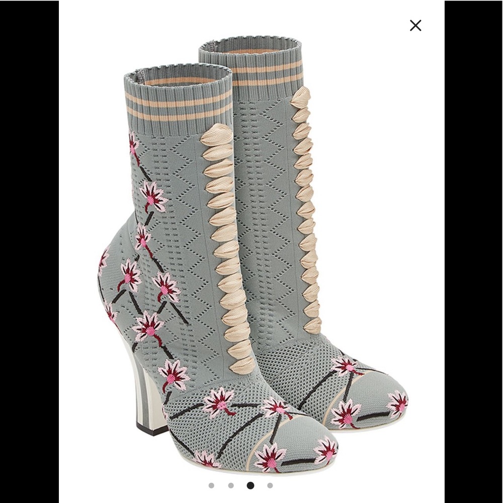 🌸NWT FENDI Open Knit Sock Boots size Eur 36